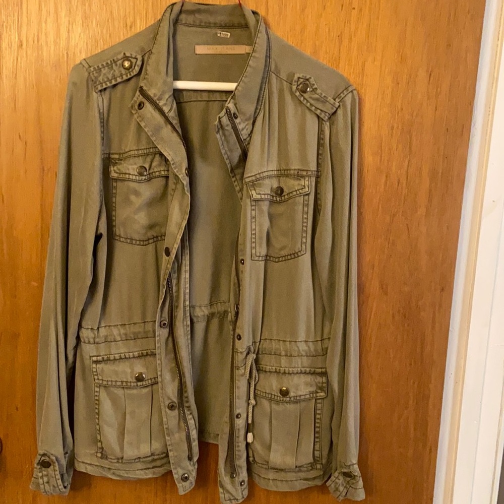 MAX Jeans Lightweight Military Jacket SZ M